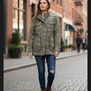 Style & Co. Green Utility Jacket